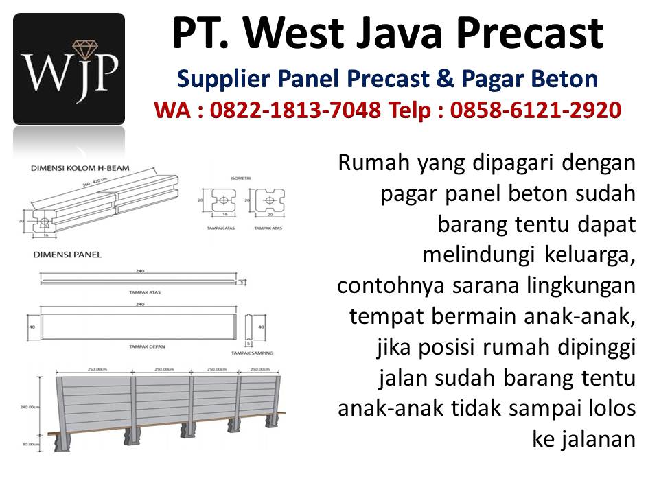Pagar beton susun hubungi wa : 085861212920, produsen panel precast di Bandung Pabrik-pagar-pracetak-precon