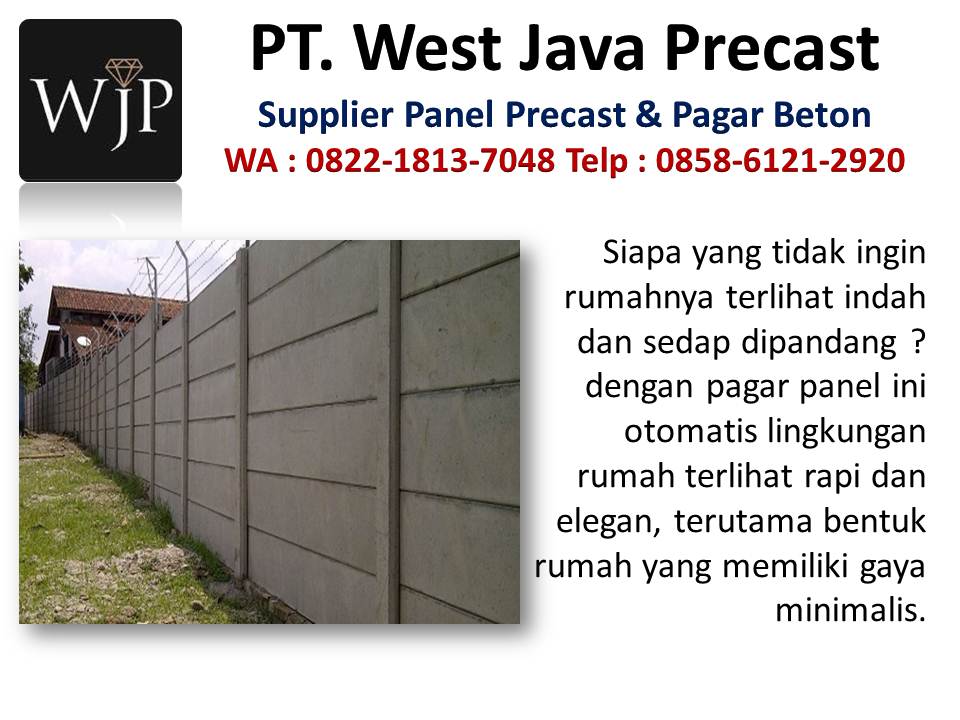 Jual cetakan pagar panel beton hubungi wa : 085861212920, perusahaan dinding precast di Bandung Pabrik-pagar-pracetak