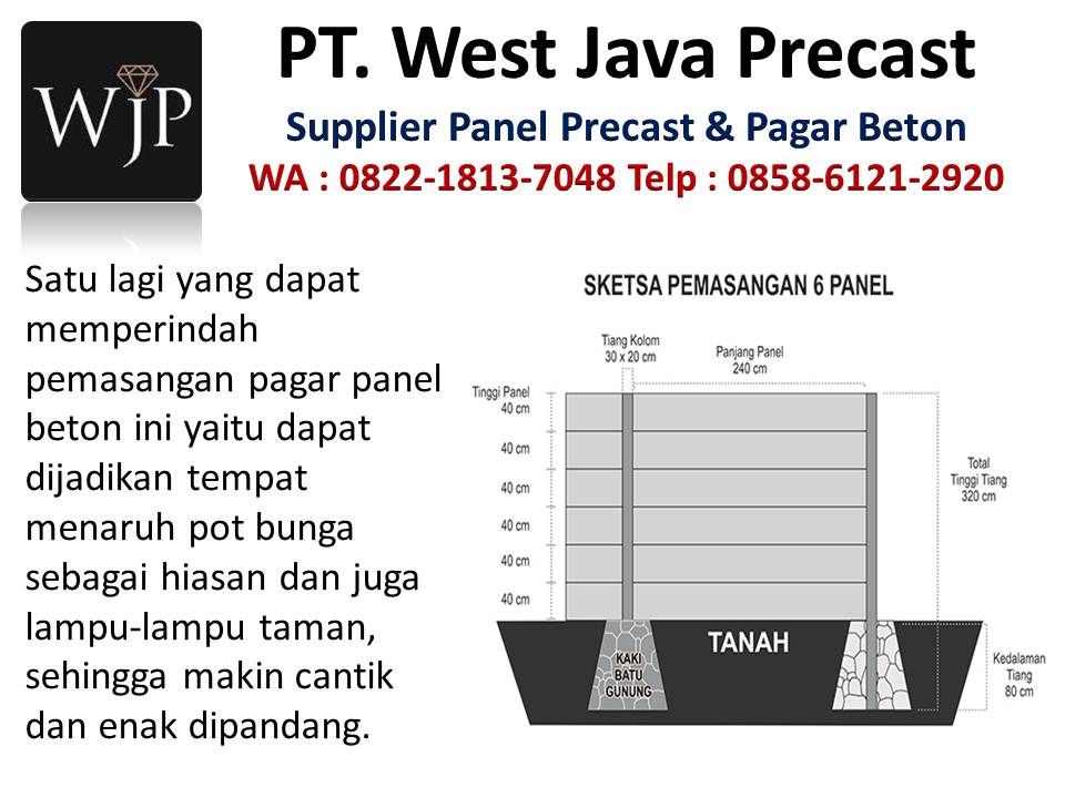 Dinding pracetak ringan hubungi wa : 082218137048, vendor tembok beton di Bandung.  Pagar-beton-pracetak-kota-tengah